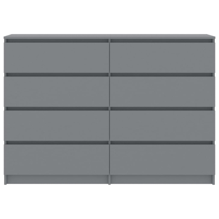 Sideboard Grey 140x35x79 cm Chipboard - Image 4
