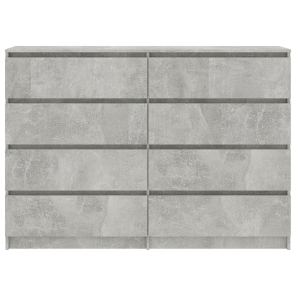 Sideboard Concrete Grey 140x35x79 cm Chipboard - Image 4