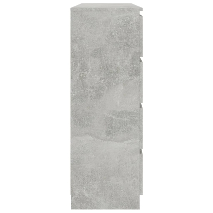 Sideboard Concrete Grey 140x35x79 cm Chipboard - Image 5
