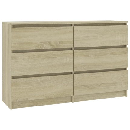 Sideboard Sonoma Oak 120x30x77 cm Chipboard - Image 2