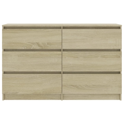 Sideboard Sonoma Oak 120x30x77 cm Chipboard - Image 4