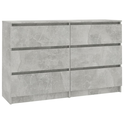 Sideboard Concrete Grey 120x30x77 cm Chipboard - Image 2