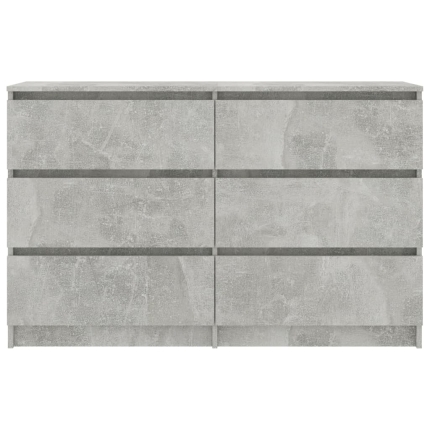 Sideboard Concrete Grey 120x30x77 cm Chipboard - Image 4