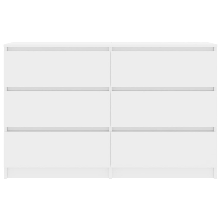 Sideboard High Gloss White 120x30x77 cm Chipboard - Image 4