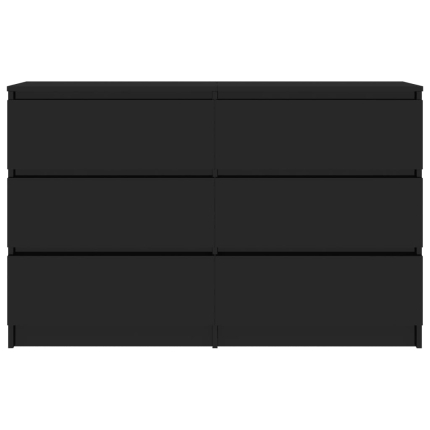 Sideboard High Gloss Black 120x30x77 cm Chipboard - Image 4