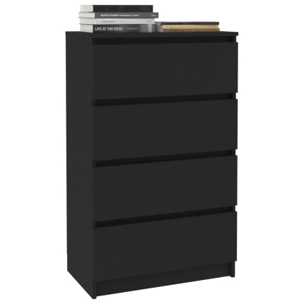 Sideboard Black 70x40x97 cm Chipboard - Image 3