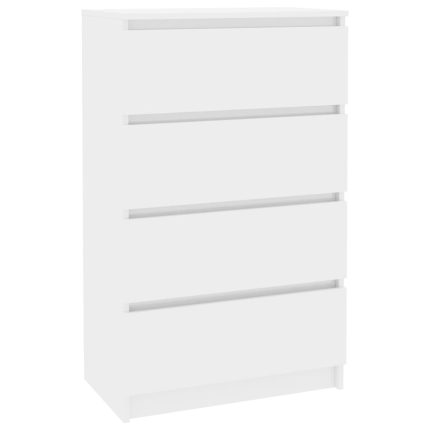 Sideboard High Gloss White 70x40x97 cm Chipboard - Image 2