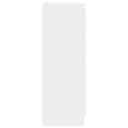 Sideboard High Gloss White 70x40x97 cm Chipboard - Image 5