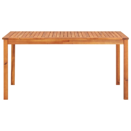 5 Piece Outdoor Dining Set with Cushions Solid Acacia Wood - Image 7