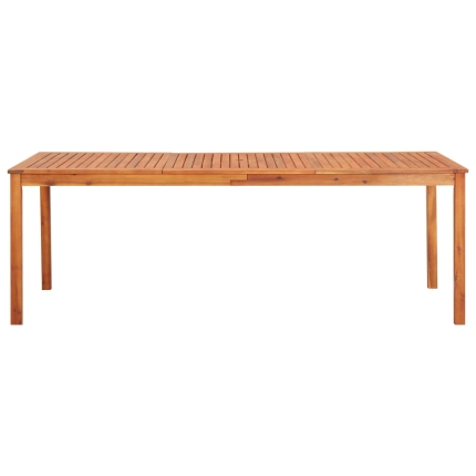 7 Piece Outdoor Dining Set with Cushions Solid Acacia Wood - Image 7