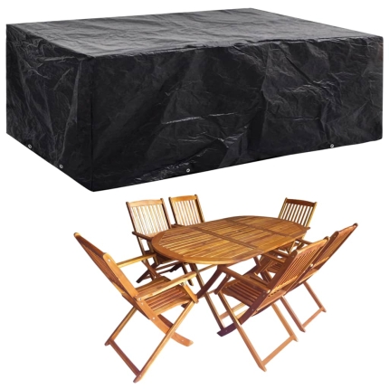 Garden Furniture Covers 2 pcs 8 Eyelets 242x162x100 cm - Image 2