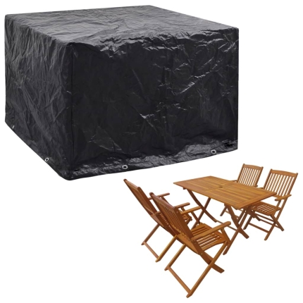 Garden Furniture Covers 2 pcs 8 Eyelets 122x112x98 cm - Image 2