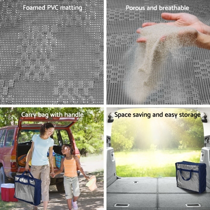 Weisshorn 6M X 2.5M Annex Matting 600 GSM Floor Mats Mesh Caravan Parks Camping - Image 5