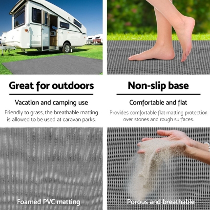 Weisshorn 7 X 2.5M Annex Floor Mat - Grey - Image 5