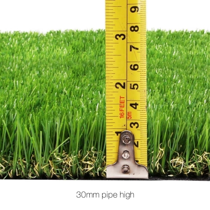 Primeturf Synthetic 30mm  0.95mx20m 19sqm Artificial Grass Fake Turf 4-coloured Plants Plastic Lawn - Image 2