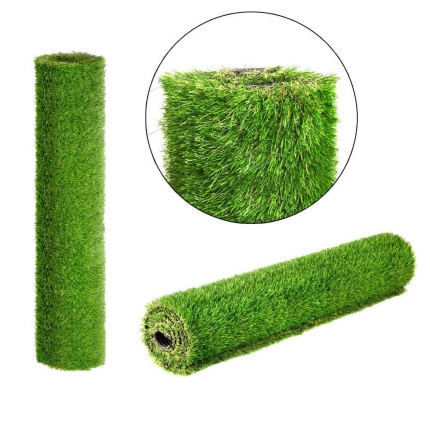 Primeturf Synthetic 30mm  0.95mx20m 19sqm Artificial Grass Fake Turf 4-coloured Plants Plastic Lawn - Image 3