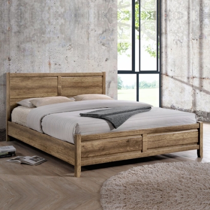Alice Bedroom Suite 4 pcs in Queen Size & Oak Colour - Image 2