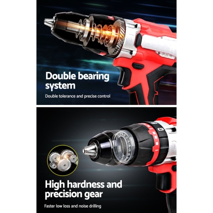 GIANTZ Hammer Drill Impact Cordless Brushless Drill Electric 20V Lithium - Image 5