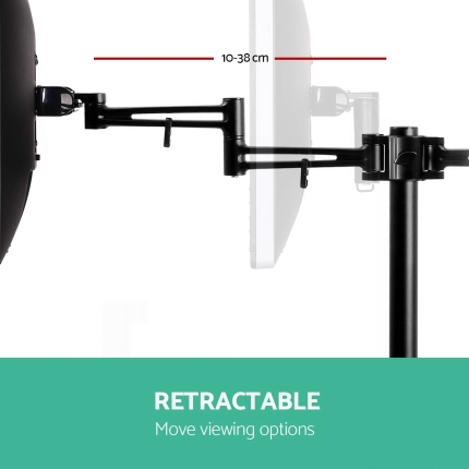 Artiss Monitor Arm Mount Dual Black - Image 4