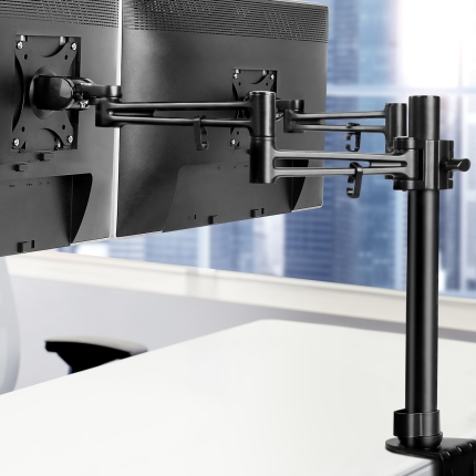Artiss Monitor Arm Mount Dual Black - Image 7
