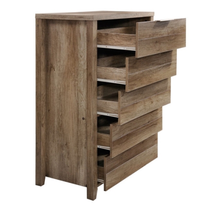 Alice Bedroom Suite 4 pcs in Queen Size & Oak Colour - Image 4