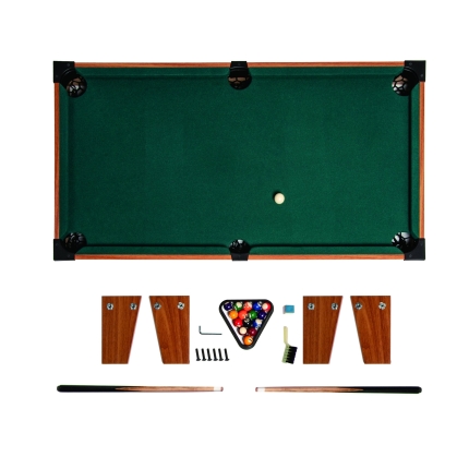 Kids Mini Billiard Table Game Toy Wooden Snooker Pool Home Fun Birthday Gift - Image 4