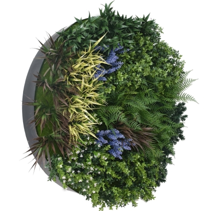 UV Lavender Fields Green Wall Disc (Black) 100cm - Image 2