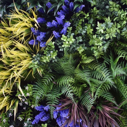 UV Lavender Fields Green Wall Disc (Black) 100cm - Image 3