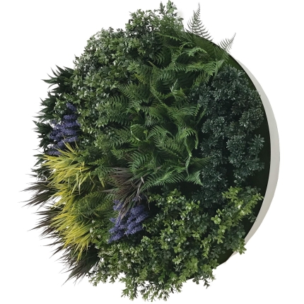 UV Lavender Fields Green Wall Disc (White) 80cm - Image 3