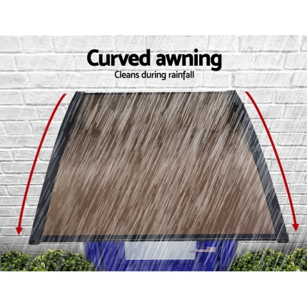 Instahut Window Door Awning Door Canopy Outdoor Patio Cover Shade 1.5mx1m DIY BR - Image 5