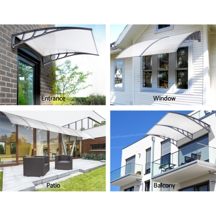 Instahut Window Door Awning Door Canopy Outdoor Patio Sun Shield 1.5mx1m DIY - Image 3