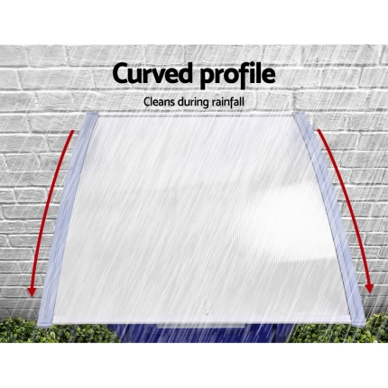 Instahut Window Door Awning Door Canopy Outdoor Patio Sun Shield 1.5mx1m DIY - Image 5