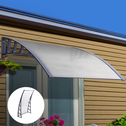 Instahut Window Door Awning Door Canopy Outdoor Patio Sun Shield 1.5mx1m DIY - Image 7