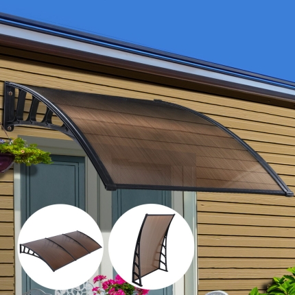 Instahut Window Door Awning Door Canopy Outdoor Patio Cover Shade 1.5mx3m DIY BR - Image 7