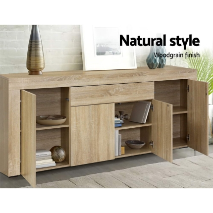 Artiss Buffet Sideboard Cabinet Storage 4 Doors Cupboard Hall Wood Hallway Table - Image 4