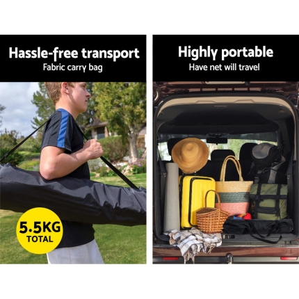 Everfit Portable Soccer Rebounder Net Volley Training Football Goal Trainer XL - Image 6