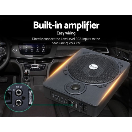 600W Black Car Subwoofer 10 Inch Ultra-Thin Speaker Audio Amplifier Under-Seat - Image 6