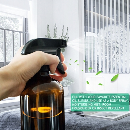 4/6 Pcs 500ml Crystal Clear Glass Spray Bottles - Image 4