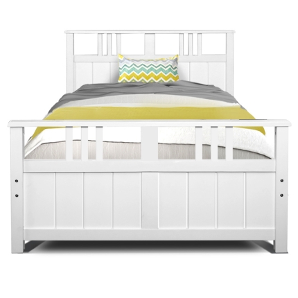 Artiss Wooden Bed Frame Timber Single Size EVA Kids Adults Mattress Bed Base - Image 3