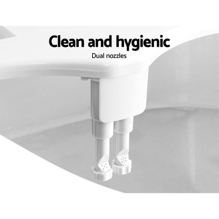Bidet Toilet Seat Spray Sprayer Non Electric Dual Nozzles Wash Attachment - Image 4