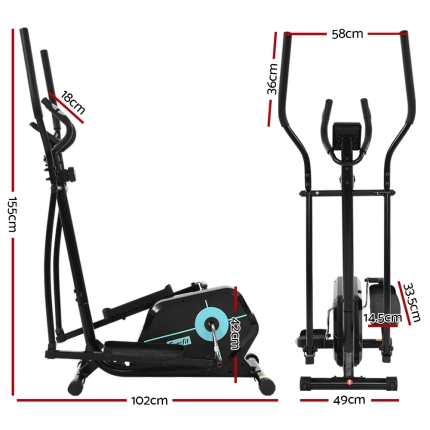 Everfit Exercise Bike Elliptical Cross Trainer Bicycle Home Gym Fitness Machine - Image 2