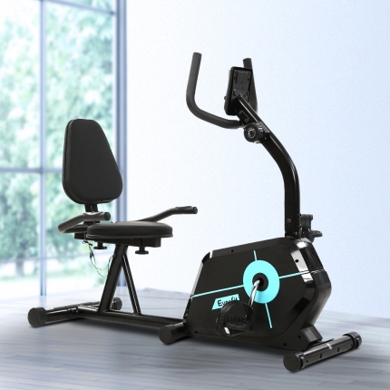 Everfit Magnetic Recumbent Exercise Bike Fitness Cycle Trainer Gym Equipment - Image 7