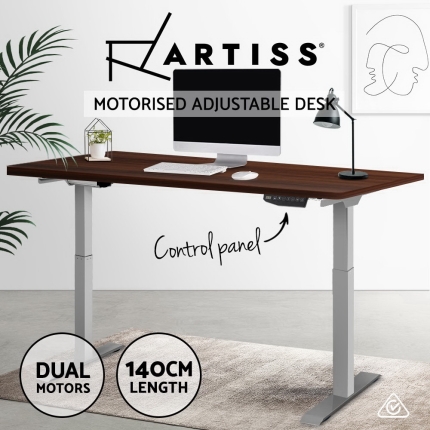 Artiss Standing Desk Sit Stand Laptop Computer Table Motorised Electric Dual Motors 140cm - Image 4