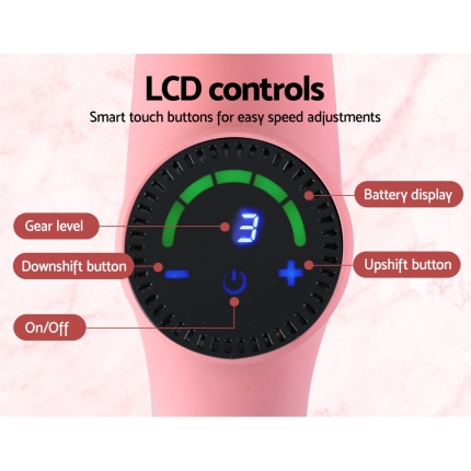 LCD Massage Gun Electric Massager Muscle Tissue 6 Heads Percussion Therapy AU - Image 5