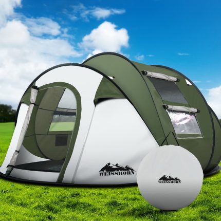 Weisshorn Instant Up Camping Tent 4-5 Person Pop up Tents Family Hiking Beach Dome - Image 7