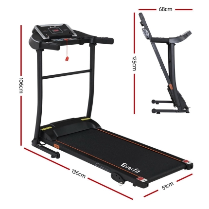 Everfit Electric Treadmill Incline Home Gym Exercise Machine Fitness 400mm - Image 2
