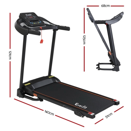 Everfit Electric Treadmill Incline Home Gym Exercise Machine Fitness 400mm - Image 2