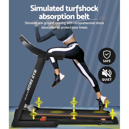 Everfit Electric Treadmill 420mm 18kmh Home Gym Exercise Machine Fitness Equipment Physical - Image 6