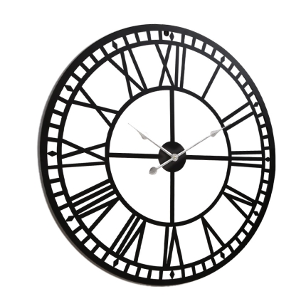 Wall Clock Extra Large Modern Silent No Ticking Movements 3D Home Office Kitchen Decor - 60cm - Image 3