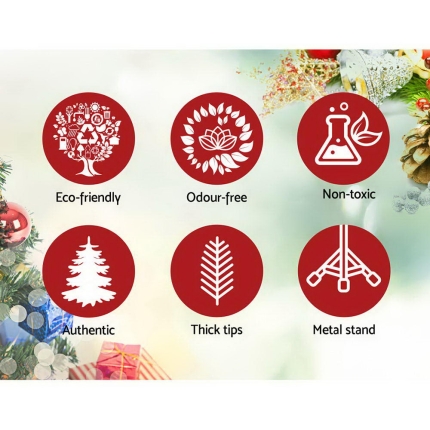 Jingle Jollys Christmas Tree 2.1M 7FT Xmas Decorations Snow Home Decor 1106 Tips - Image 4
